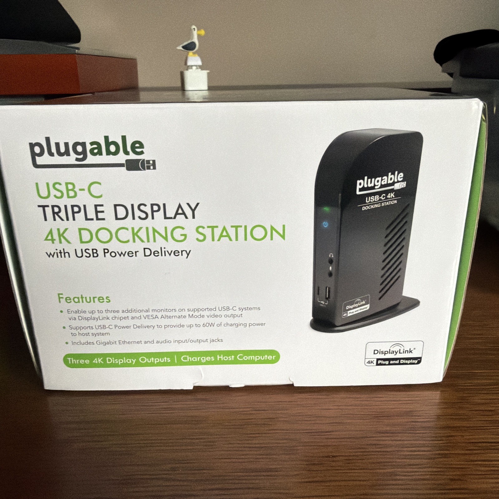 New Plugable USB Type-C Triple 4K Display Docking Station UD-ULTC4K FastShipping