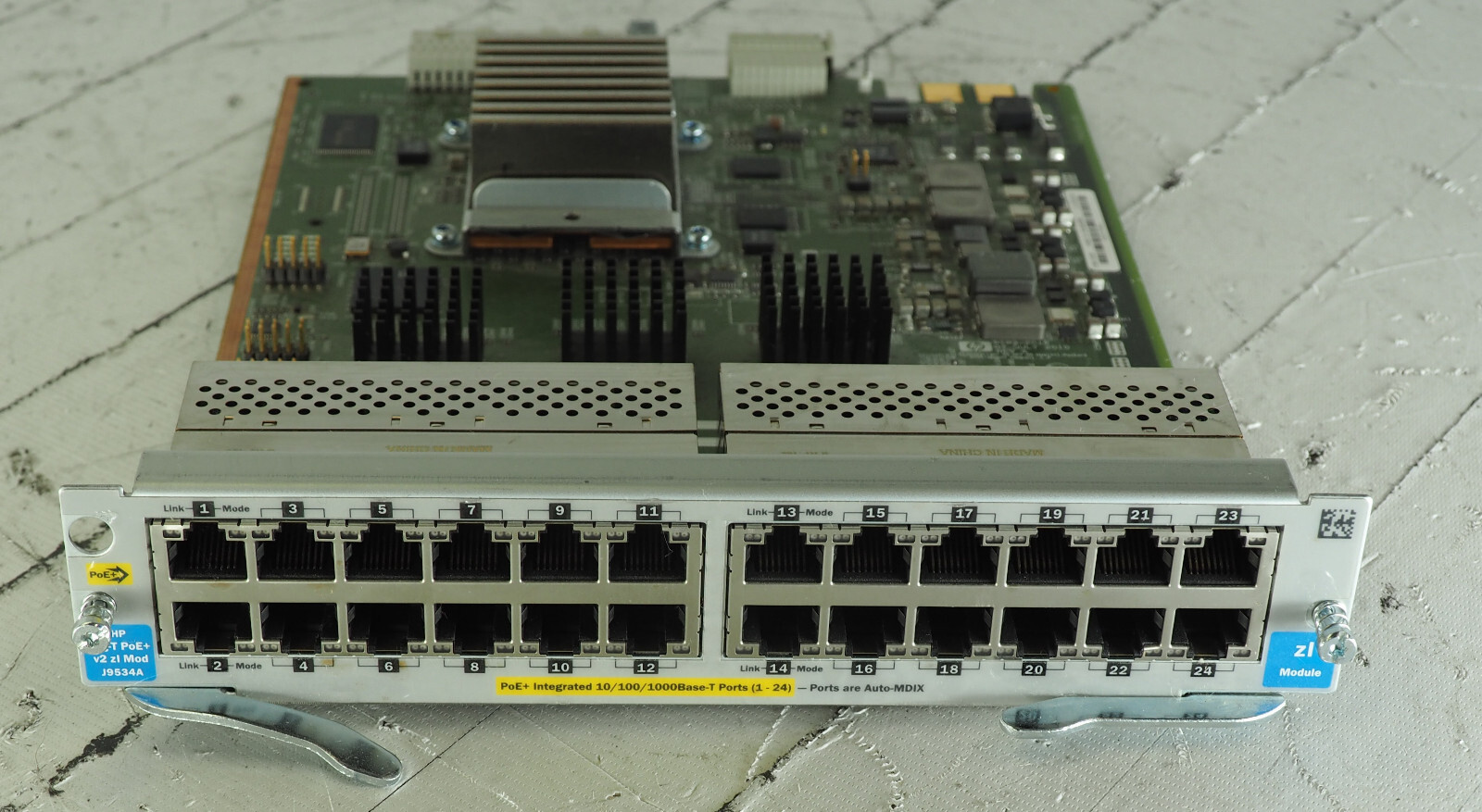 HP J9534A 24-PORT GIG-T POE+ 10/100/1000 V2 ZL MODULE