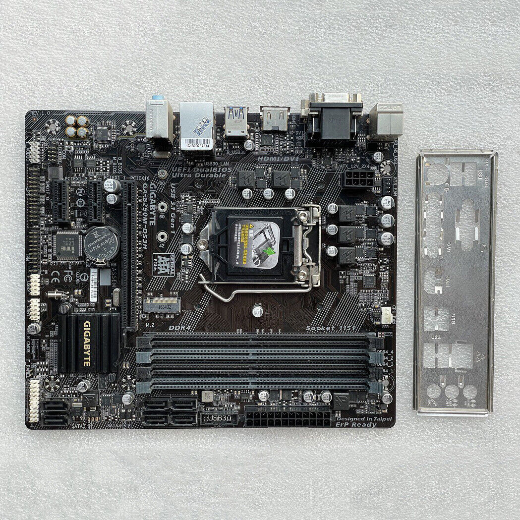 FOR GIGABYTE GA-B250M-DS3H LGA1151 64GB VGA DVI-D HDMI Motherboard Test OK