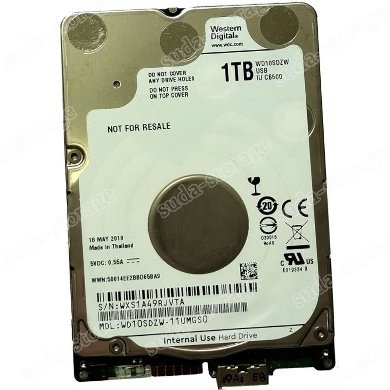 1PCS Western Digital 1TB WD10SDZW-11UMGS0 USB 3.0 Portable External Hard Disk D