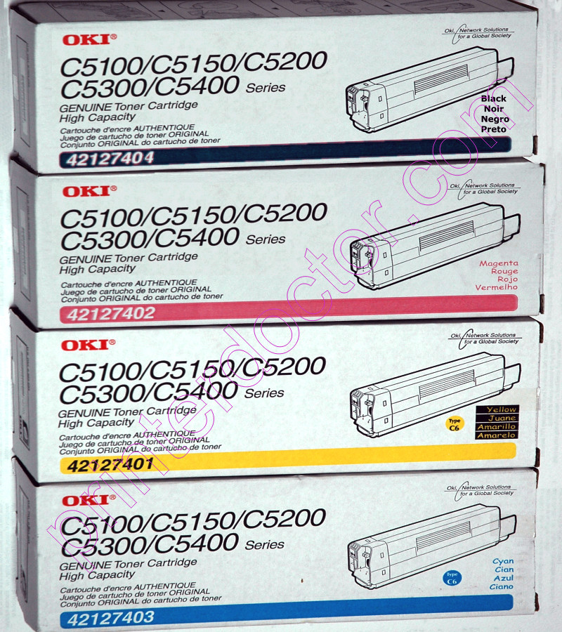 Genuine toner cartridge Okidata Oki ® c5100, c5100n, c5150n, c5200, c5300, c5400
