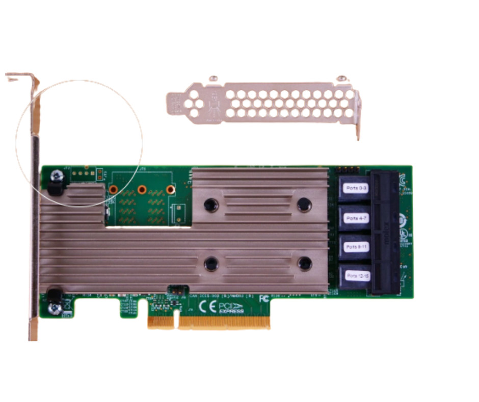 Broadcom LSI MegaRAID SAS 9305-16i 16-Port 12Gb/s PCIe HBA New Factory Sealed
