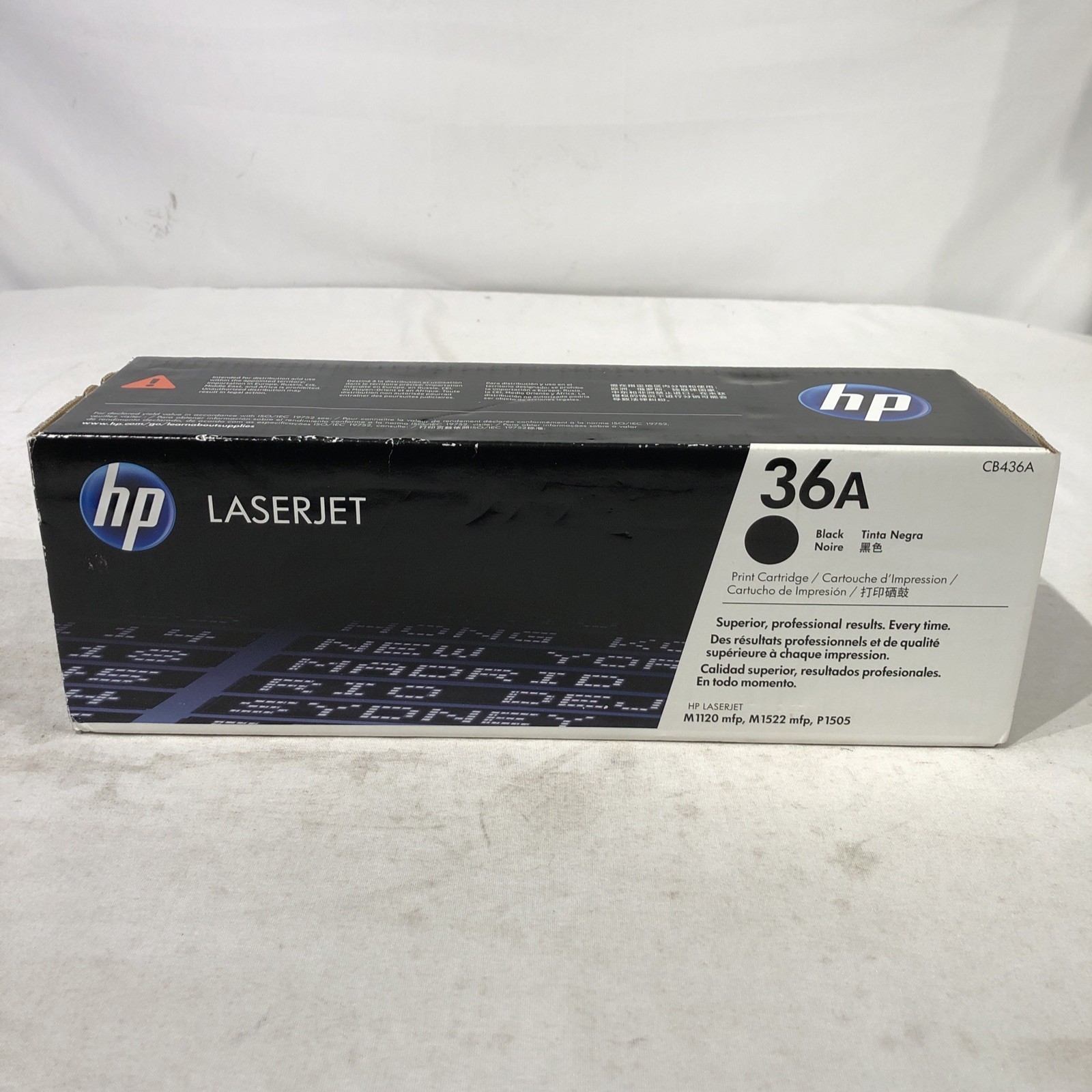 HP LASERJET 36A ORIGINAL TONER CARTRIDGE BLACK CB436A M1120 MFP M1522n