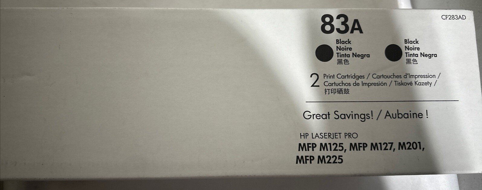Genuine HP LaserJet CF283AD/ 83A Black Toner for MFP M125, MFP M127, M201