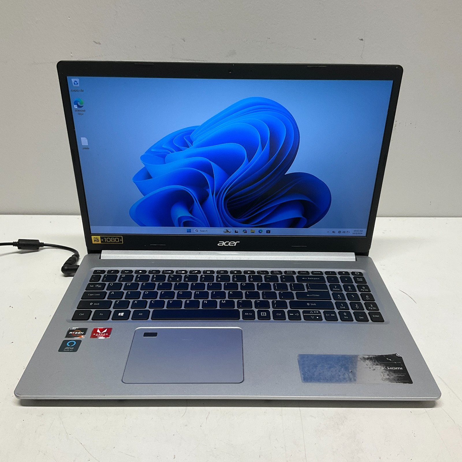 Acer Aspire 5 A515-46 Laptop Ryzen 3 3350U 128GB SSD 4GB RAM Windows 11 Pro
