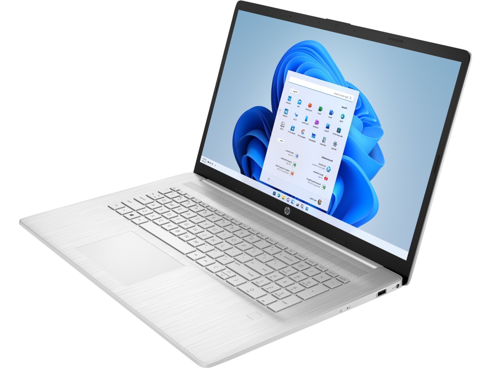 HP 17t-cn300 17 Silver Laptop PC 17.3" Touch N200 Quad 8GB 256GB SSD Backlit Key