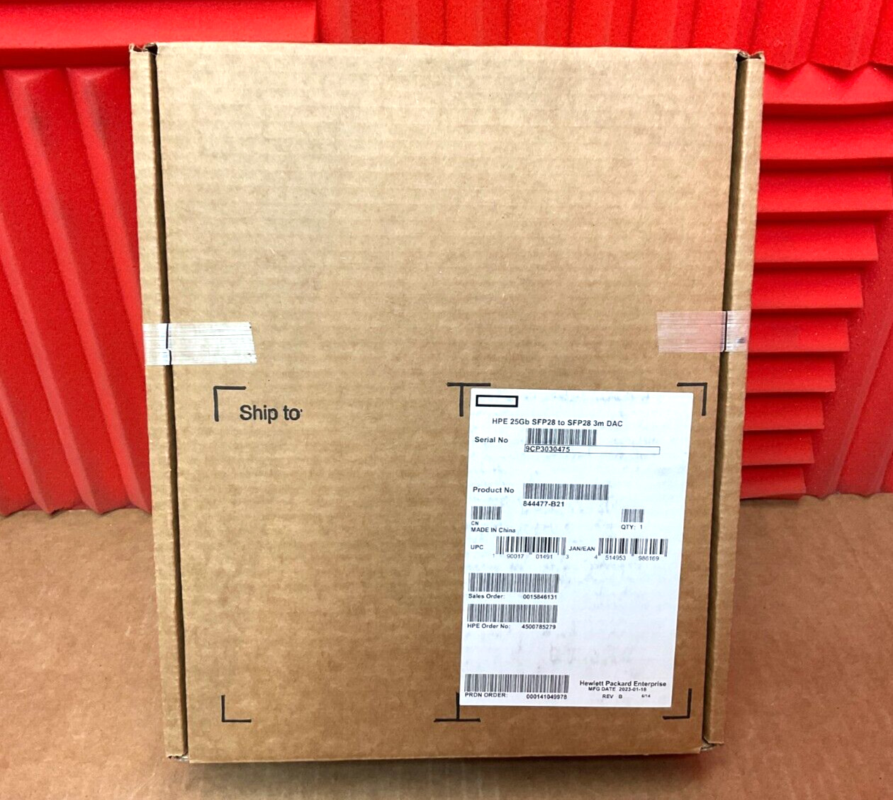 HPE 25GBase Direct Attach Cable 844477-B21 ✅❤️️✅❤️️ NEW Open Box