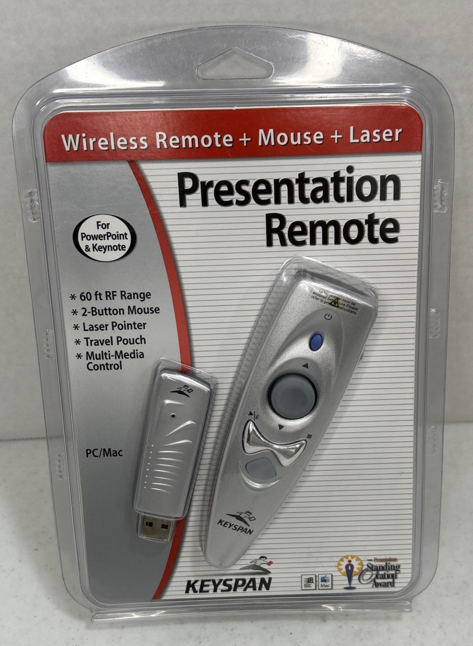 Keyspan TRIPP LITE PR-US2 Wireless Presentation Remote Mouse Laser New/Sealed