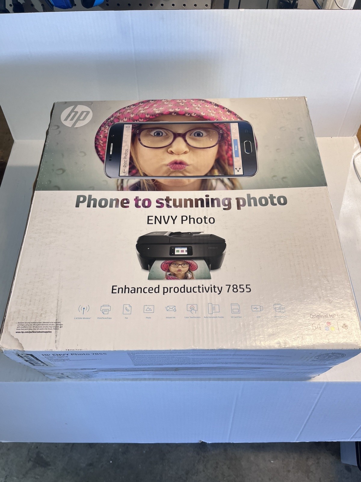 New Sealed HP Envy Photo 7855 Color WIRELESS INKJET All-in-One PRINTER Scan