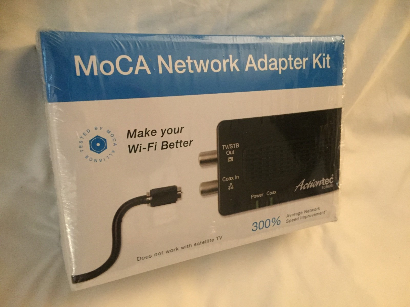 Actiontec ECB6200 MoCA Network Adapter Coax-to-Ethernet Conversion Kit pair of 2