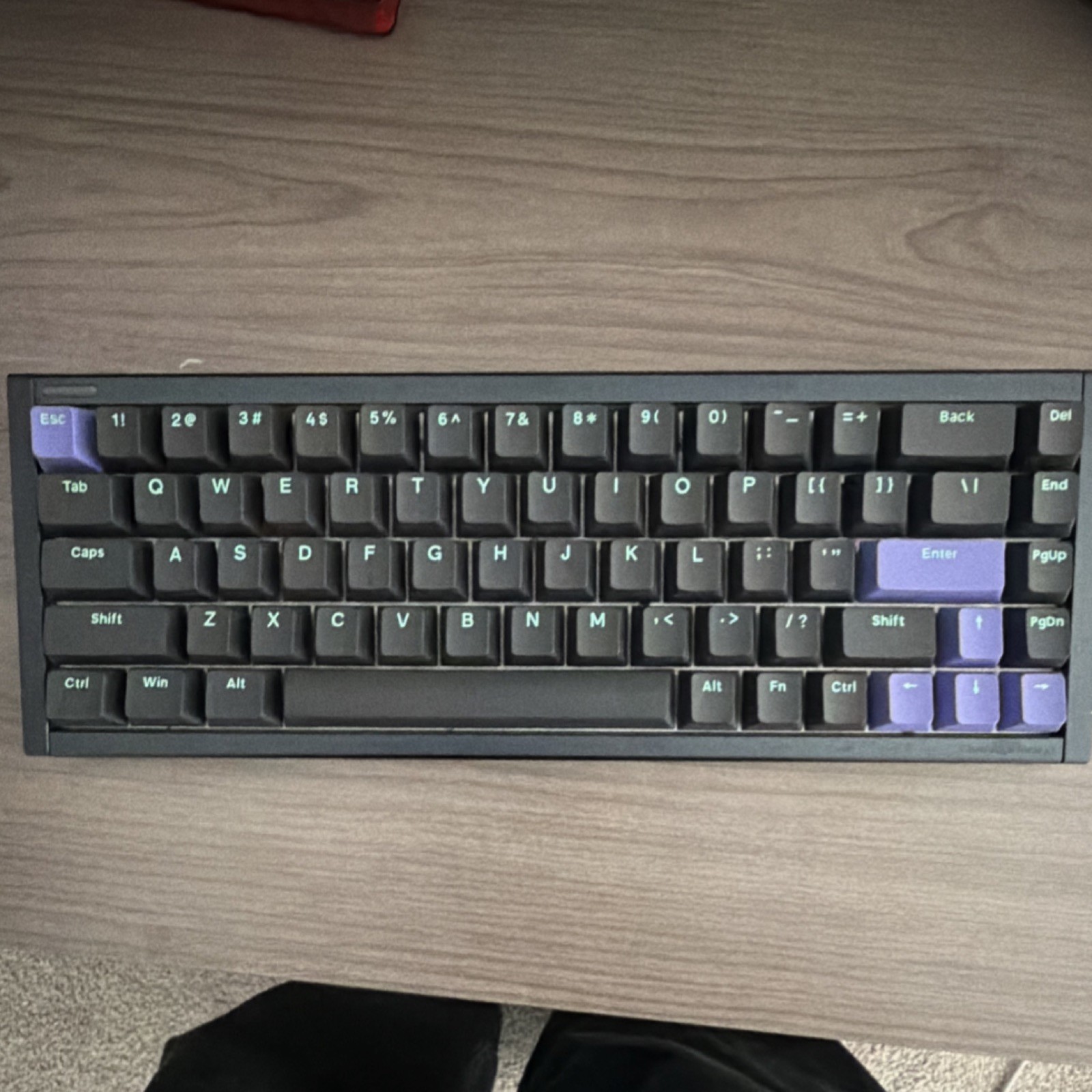 NuPhy BH65 65% Mechanical Keyboard Wired USB-C Black Purple 