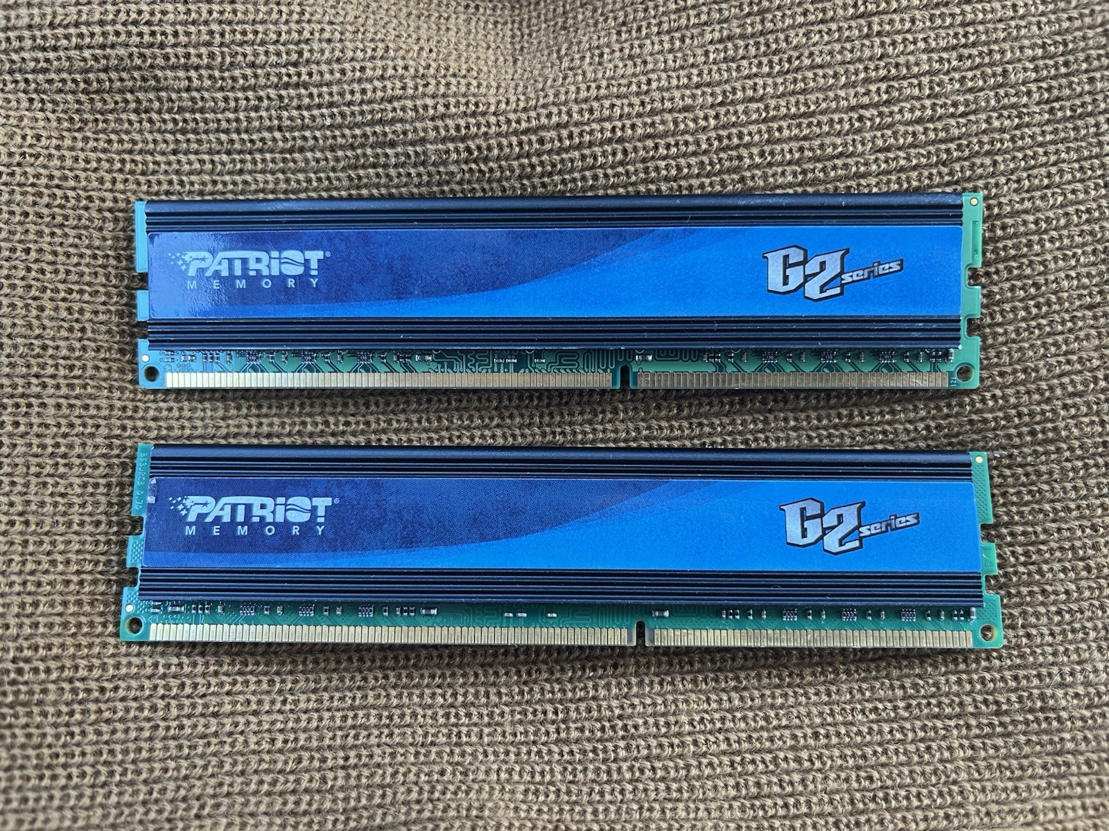 Pair of DDR3 PATRIOT 1333MHz 4 GB Each RAM Memory (bench Tested Good)