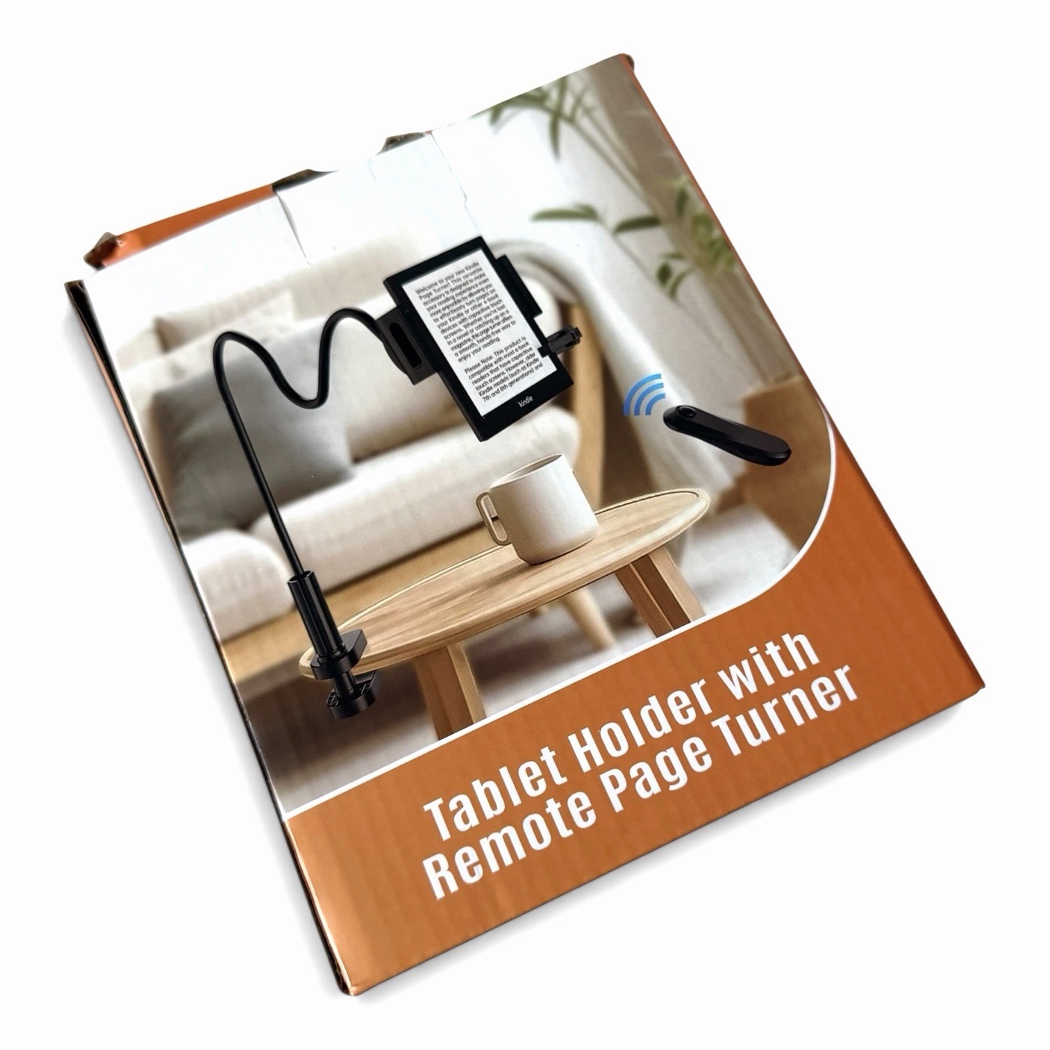 Kindle Holder with Remote Page Turner, Kindle Stand for Bed Reading NEW NOB