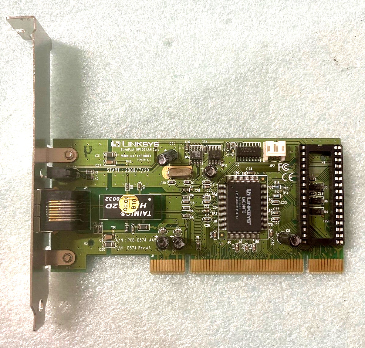 * SALE * VINTAGE LINKSYS LNE100TX ETHERFAST 10/100 PCI ETHERNET CAR RJ45 LAN11