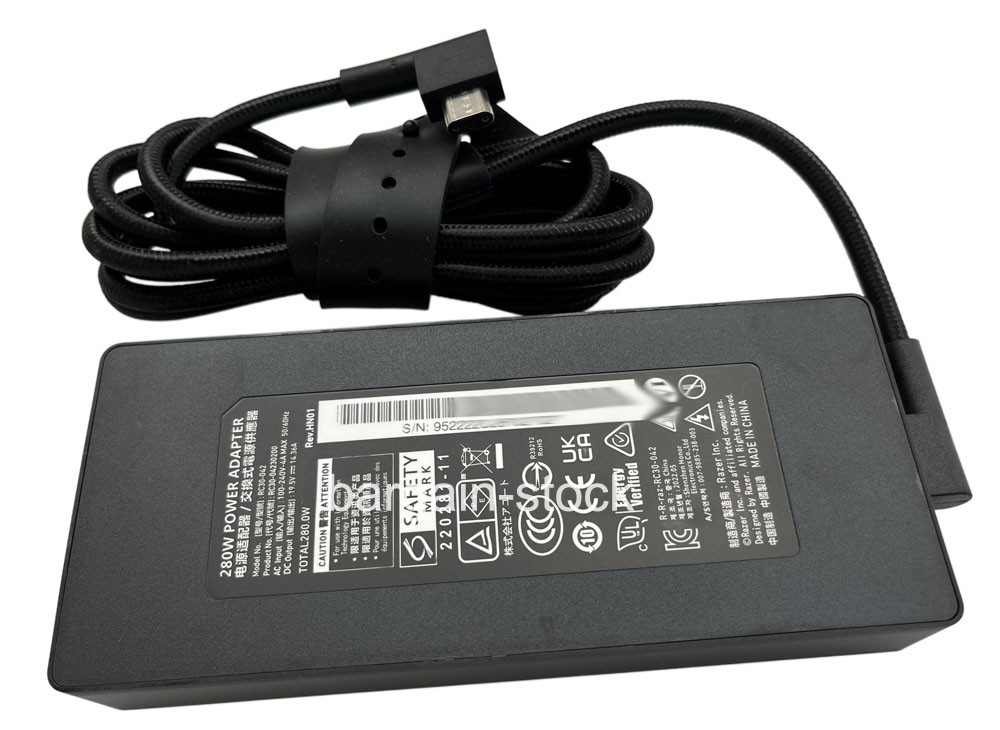 Original 19.5V 14.36A 280W AC Adapter Charger For Razer Blade 17 Early 2022
