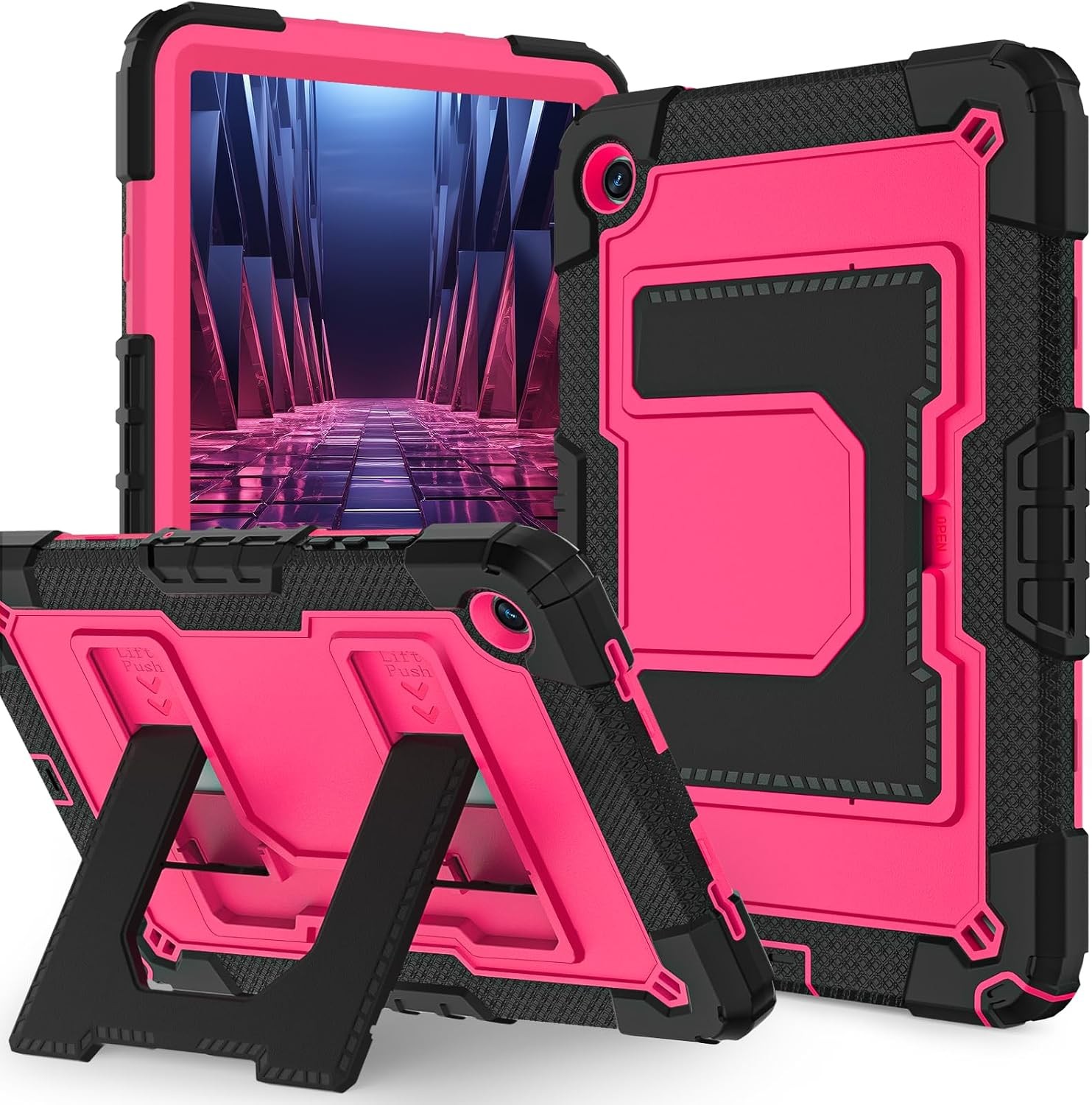 Case for Galaxy Tab A9+ 11 inch 2023, Shoulder Straps, Protective Cover Shell
