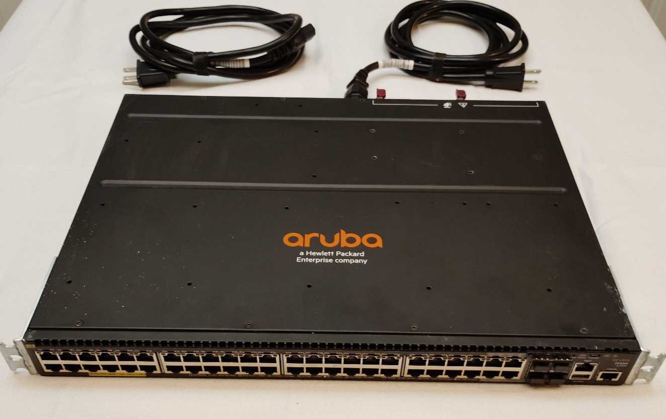 Aruba 2930M-48G PoE+ Switch (JL322A) w 2 Power Supplies & Stacking Module JL325A