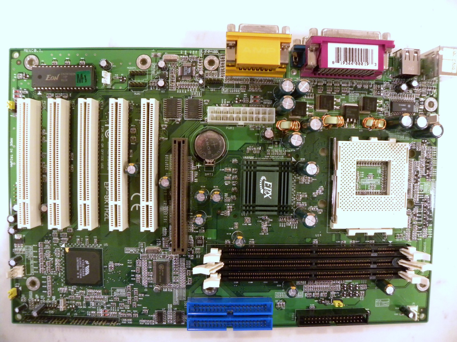 AMD Athlon 900Mhz 512Mb Ram Socket A Motherboard Combo EPoX EP-8KTA2L A0900AMT3B