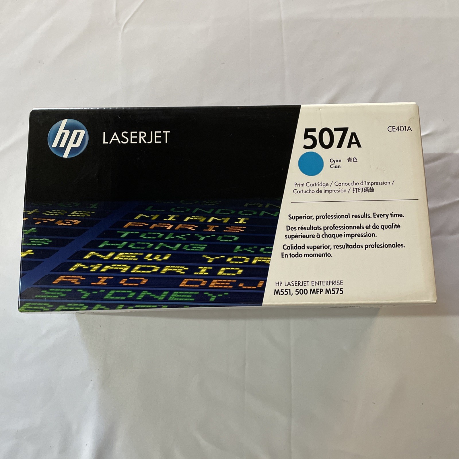 HP 507A CE401A Cyan Toner Cartridge Genuine New Sealed