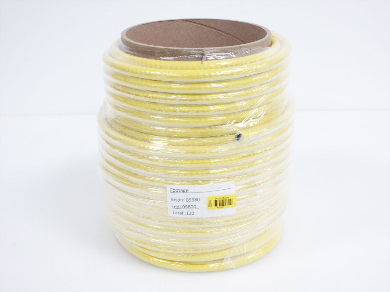 CORNING 24 STRAND SINGLEMODE FIBER INDOOR ARMORED PLENUM SME OFCP OFNP 120FT B