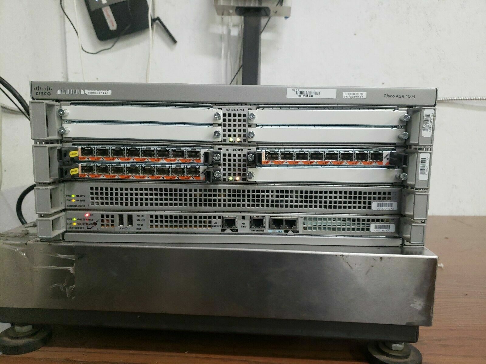 Cisco ASR1004 ASR1000-ESP20 ASR1004-20G/K9 Dual PWR-AC