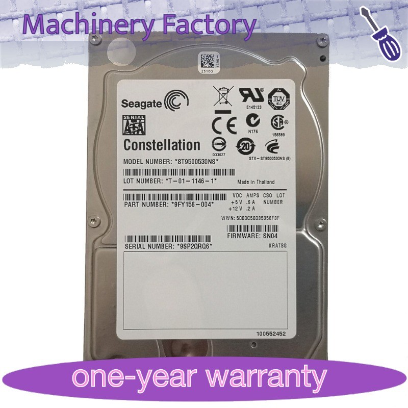 New Seagate 500GB ST9500530NS 9FY156-004 FW:SN04 7200RPM SATA 2.5" Hard Drive