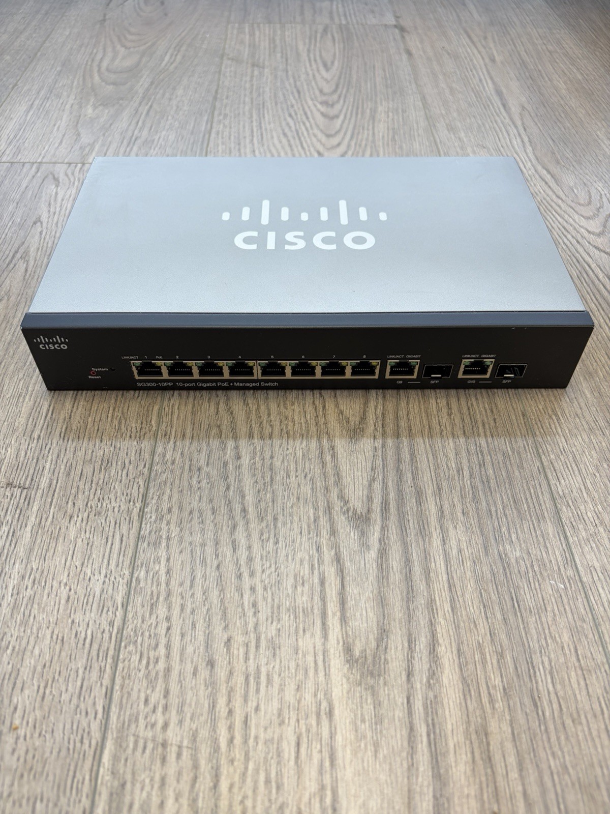 Cisco SG300-10PP 10-Port Gigabit Ethernet Switch - Black (MANY IN STOCK)