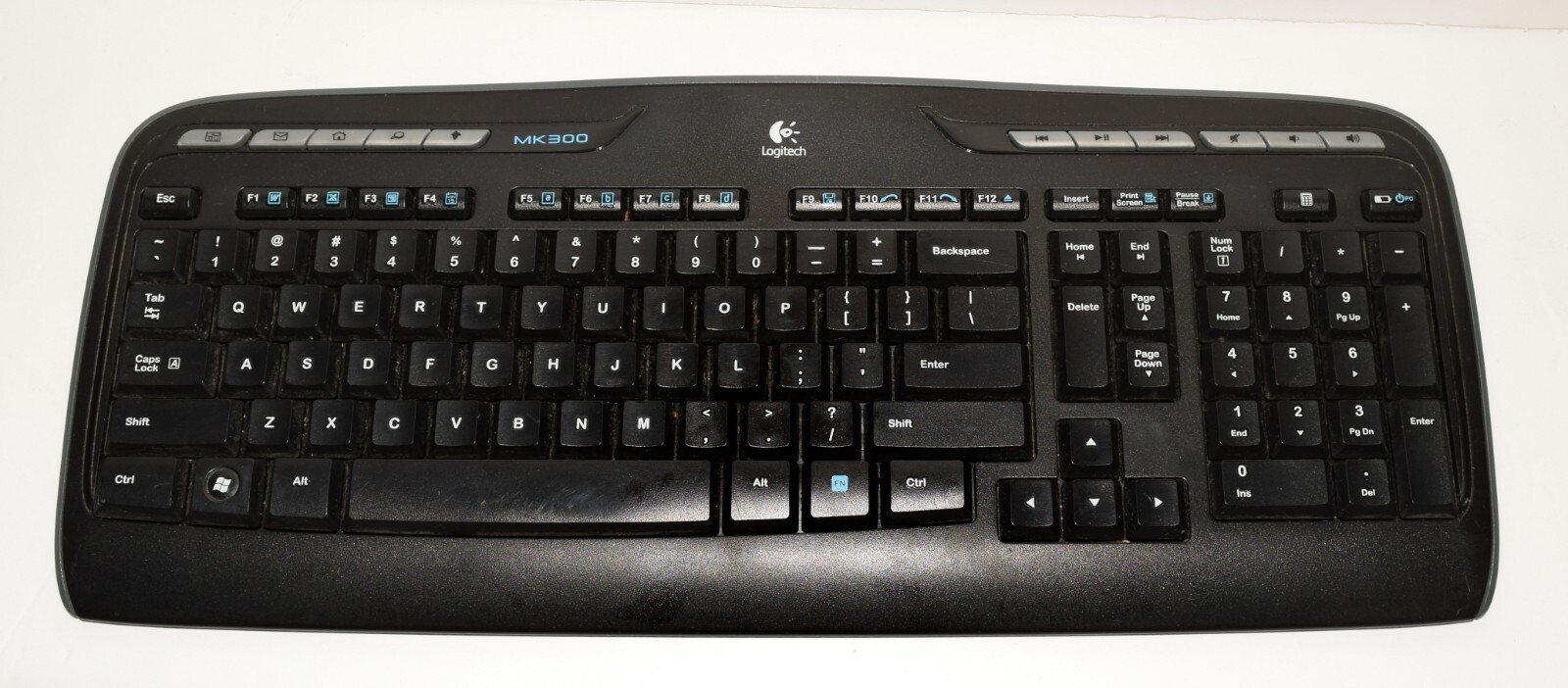 Genuine Vintage Logitech Computer Wireless Keyboard - Model MK300 - No Receiver