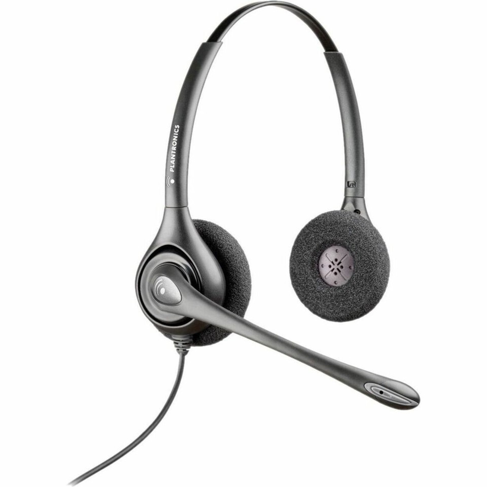 Poly H261N SupraPlus Binaural Headset + Pouch – Noise Canceling  (7S444AA)