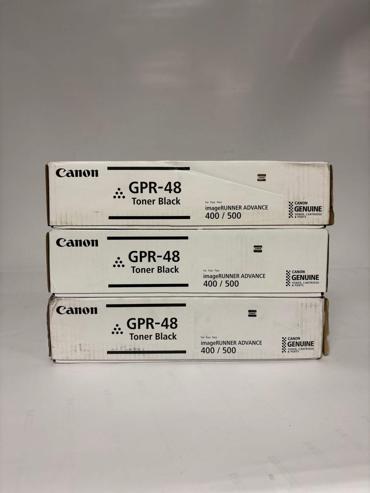 3 New Genuine Canon iRA 400iF, 500iF Black Toner Cartridges GPR-48 2788B003[AB]