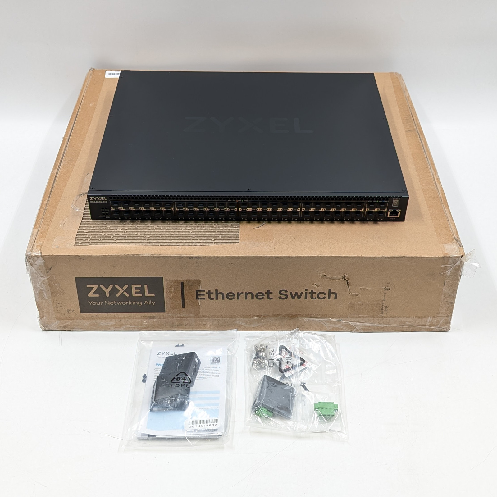 ZyXEL XGS4600-52F 52-Port Layer 3 Managed Ethernet Switch Rack Mountable | Black