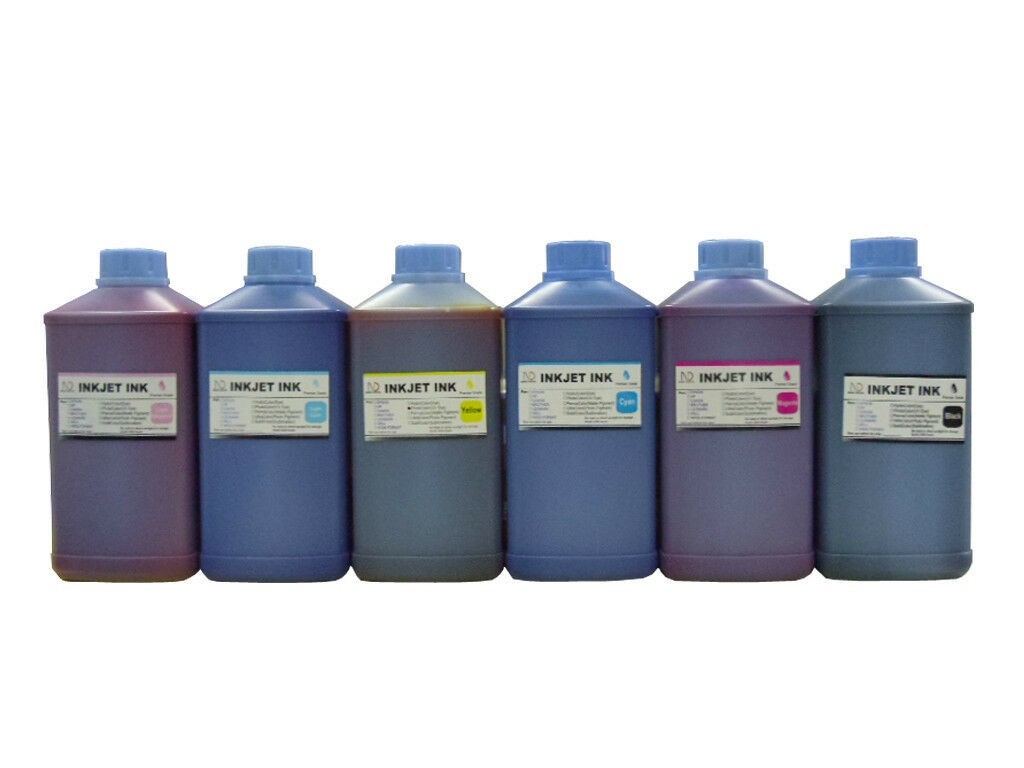 6x1000ml (Quart) ND® Dye Inks for Canon GI-23 MegaTank PIXMA G620 Photo printers