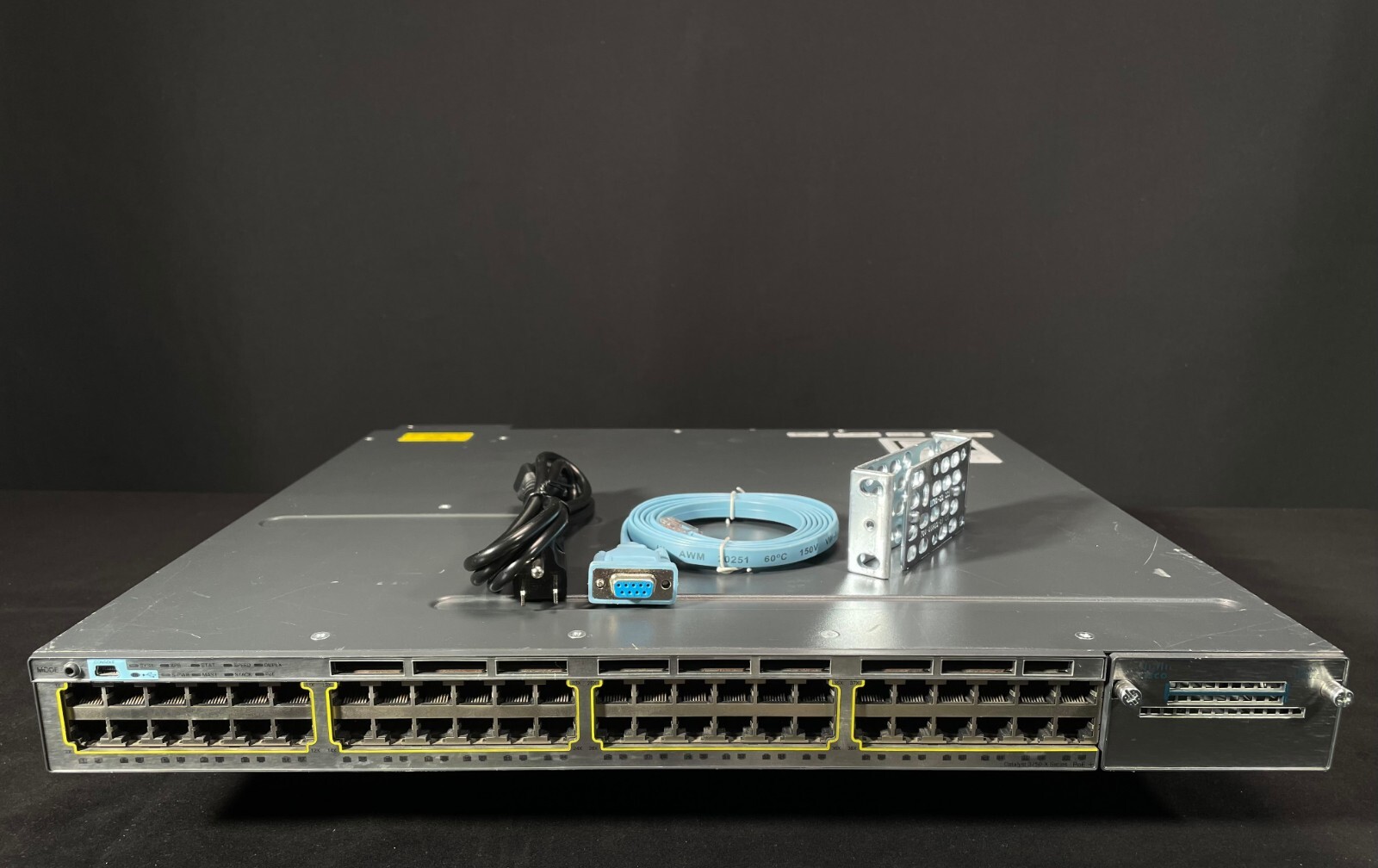 Cisco WS-C3750X-48PF-S 48 Port PoE 3750X Gigabit Switch - Same Day Shipping