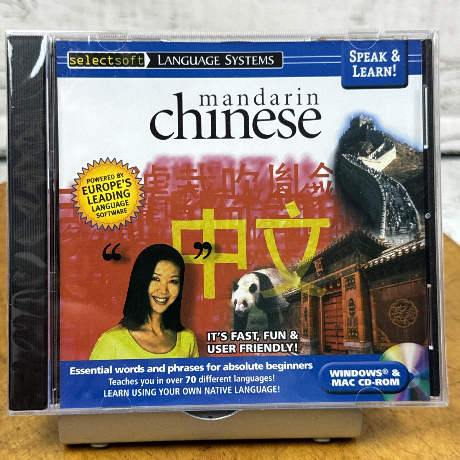 Selectsoft Language Systems Mandarin Chinese Speak & Learn 🆕 CD-ROM NEW