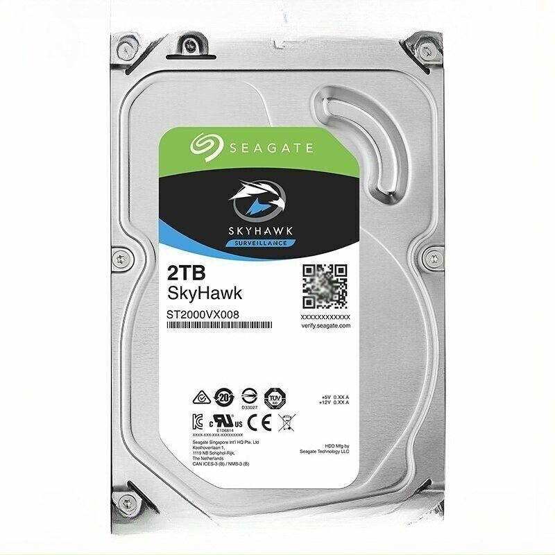 ST2000VX008 Seagate SkyHawk 2TB 3.5" SATA 5900rpm Internal Hard Drive