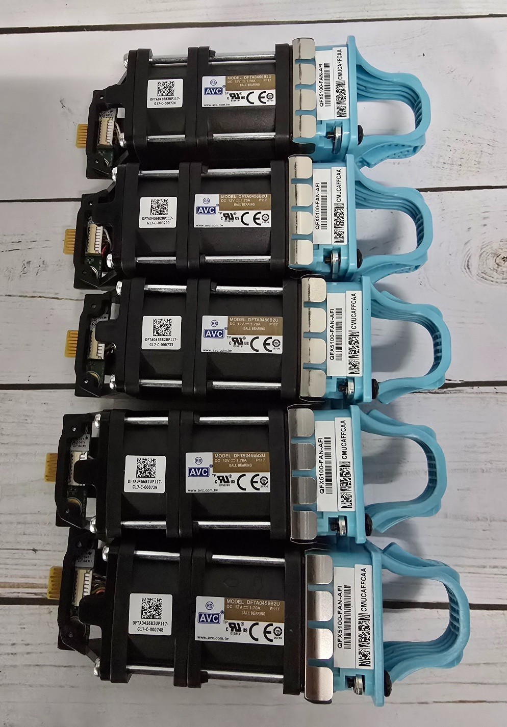 Lot of 5 QFX5100-FAN-AFI: Juniper complete fan kit for QFX5100 etc. switches