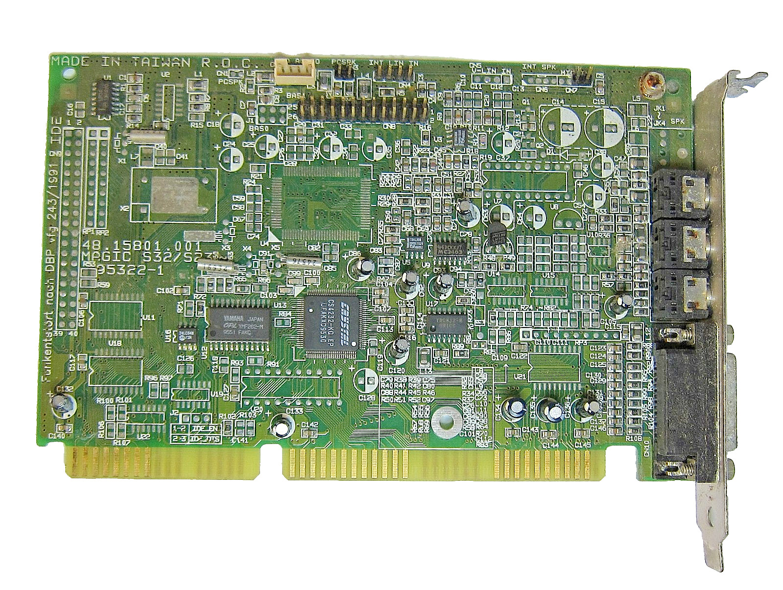Genuine AESL Technology 55.15801.021 16-Bit ISA Sound Card Crystal CS4232-KQ