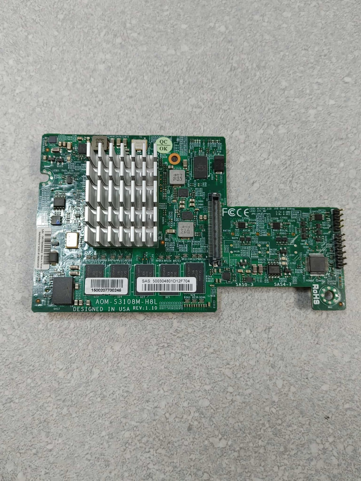 Supermicro AOM-S3108M-H8L 8-Port SAS Internal RAID Mezzanine Card
