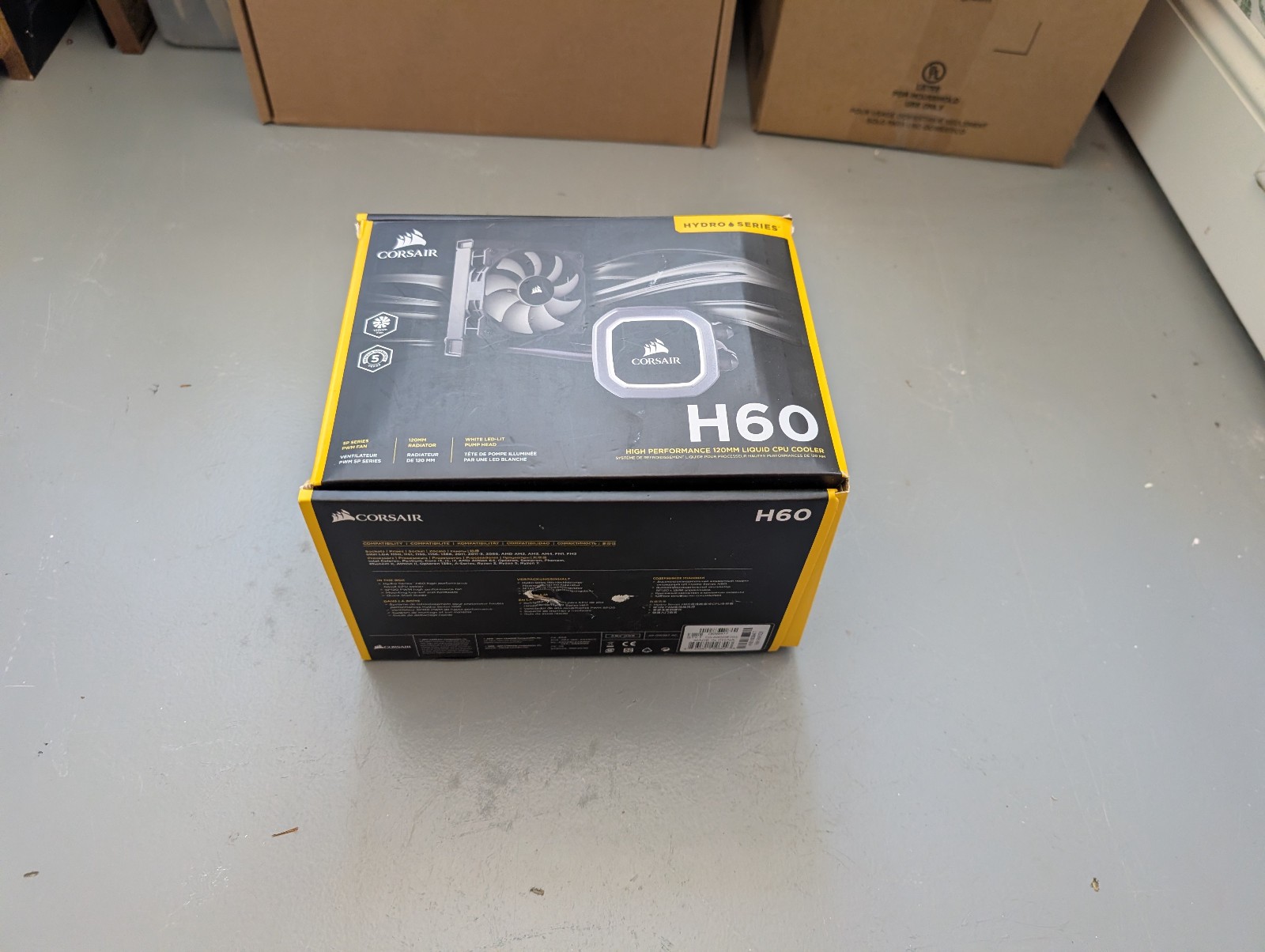 Corsair Hydro Series H60 AIO Liquid CPU Cooler (No Fan) (In Box)