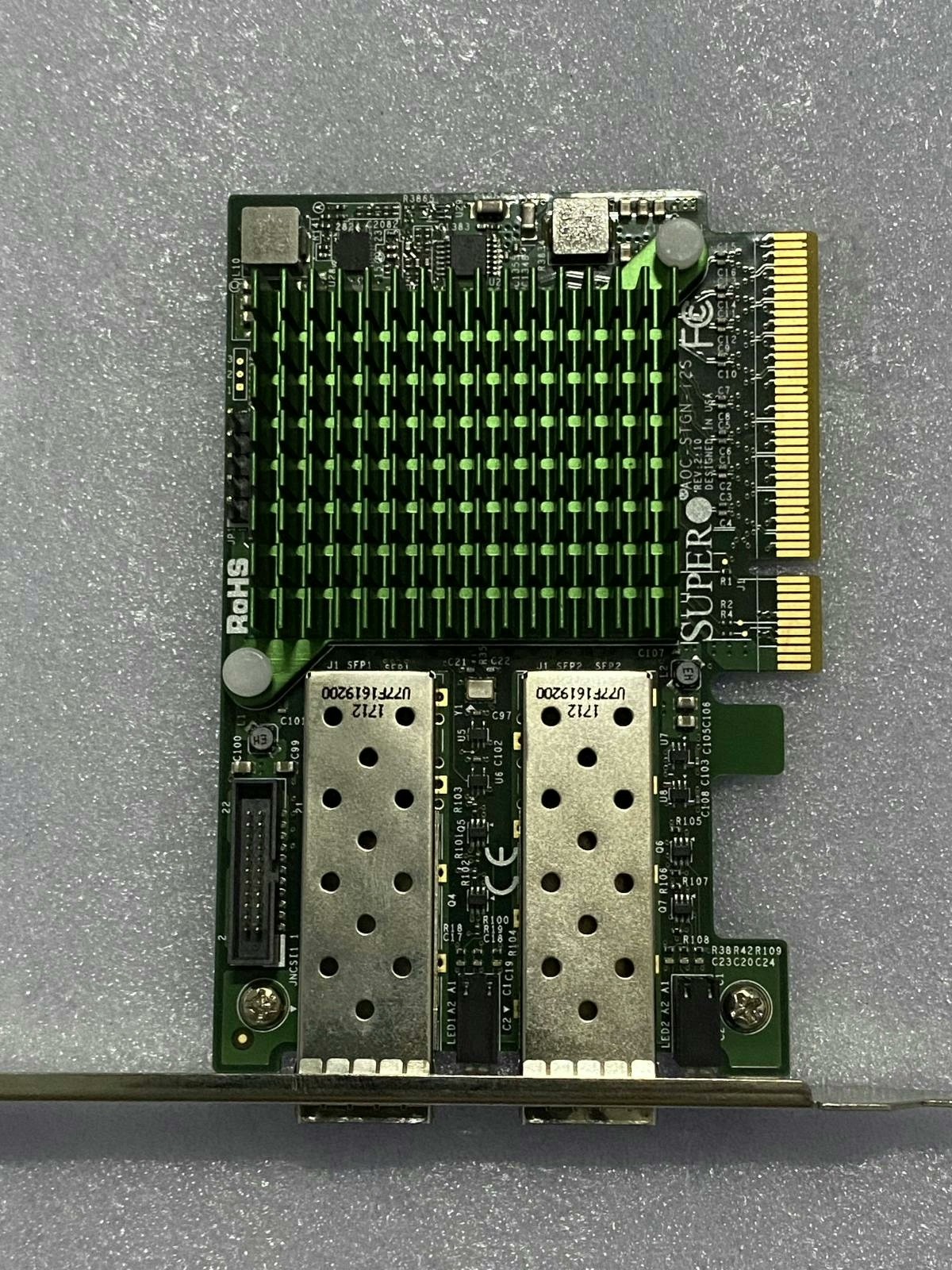 Supermicro AOC-STGN-i2S Short Bracket Dual 10GB SFP+ Network Card 82599ES