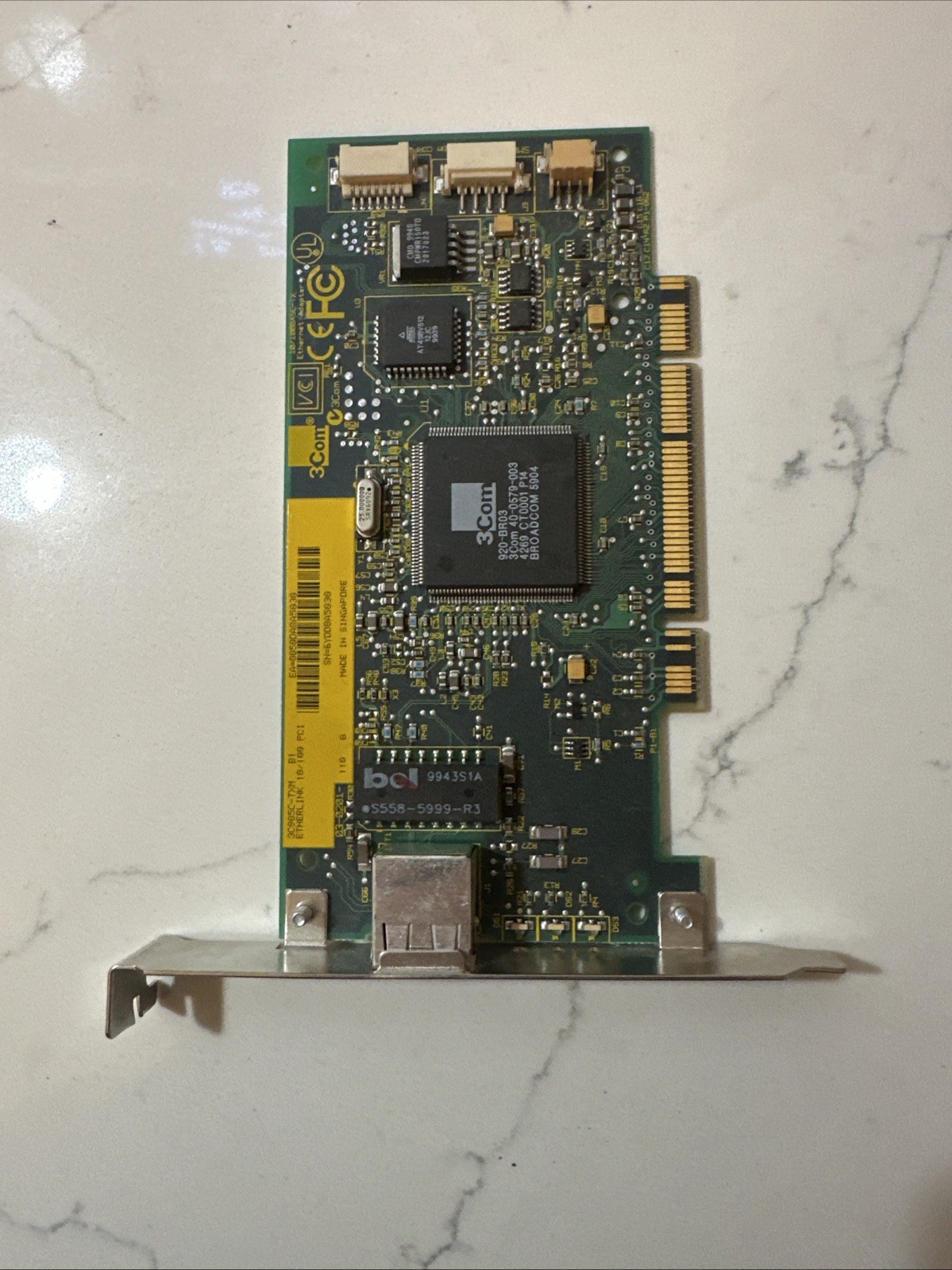 Vintage 3Com EtherLink XL 3C905C-TX-M 10/100 PCI Network Card Retro PC NIC 