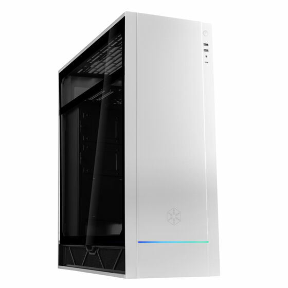 Silverstone ALF1S-G ALTA F1 Tempered Glass Aluminum ATX Tower, Case, SILVER