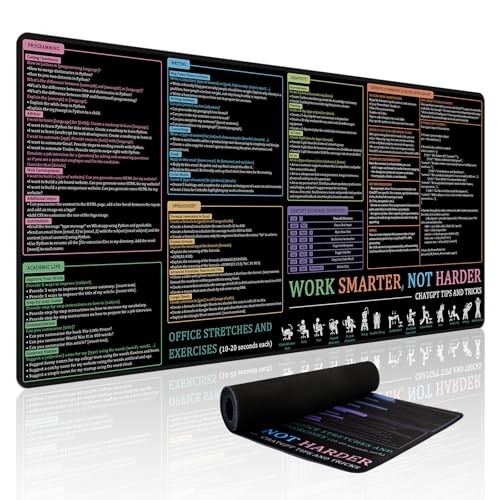 Baziabbo Office Desk Mat, Chat GPT Keyboard Mat, XXL Dirty Resistant Chatgpt