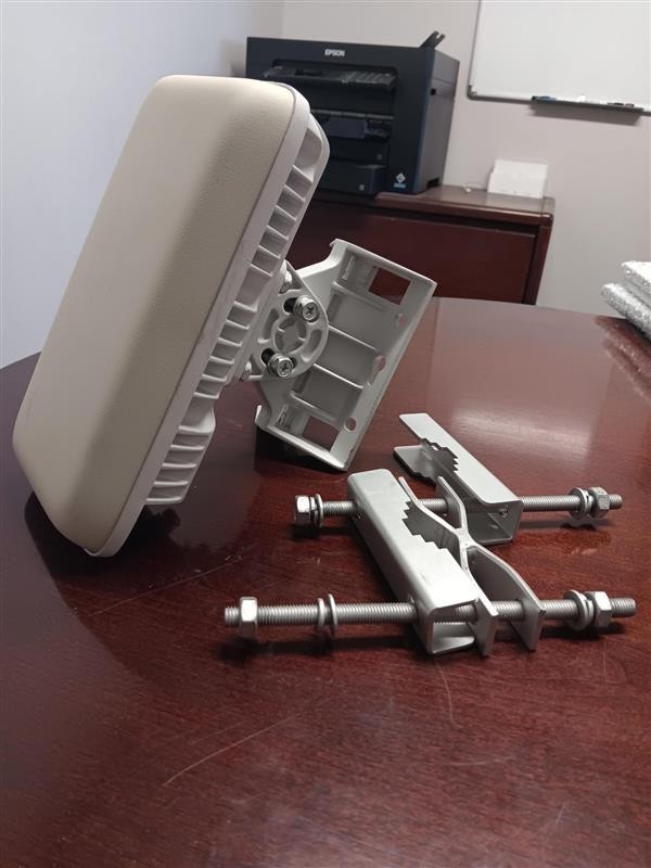 Helium Mobile Outdoor WiFi 6 Hotspot with pole mount bracket