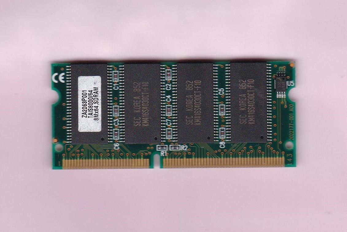 64MB PC-66 TOSHIBA TAIS8000/64 Tecra Laptop Ram Memory Stick PC66 SDR 3.3V CL2