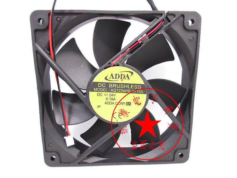 ADDA AQ1224HB-A71GL 24V 0.19A 12025 12CM 2-wire cooling fan