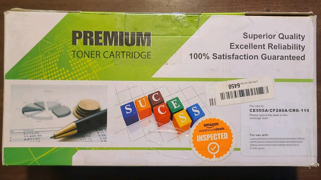 1-Pk/Pack CE505A 05A Toner Compatible for HP LaserJet P2035 P2035n P2055dn