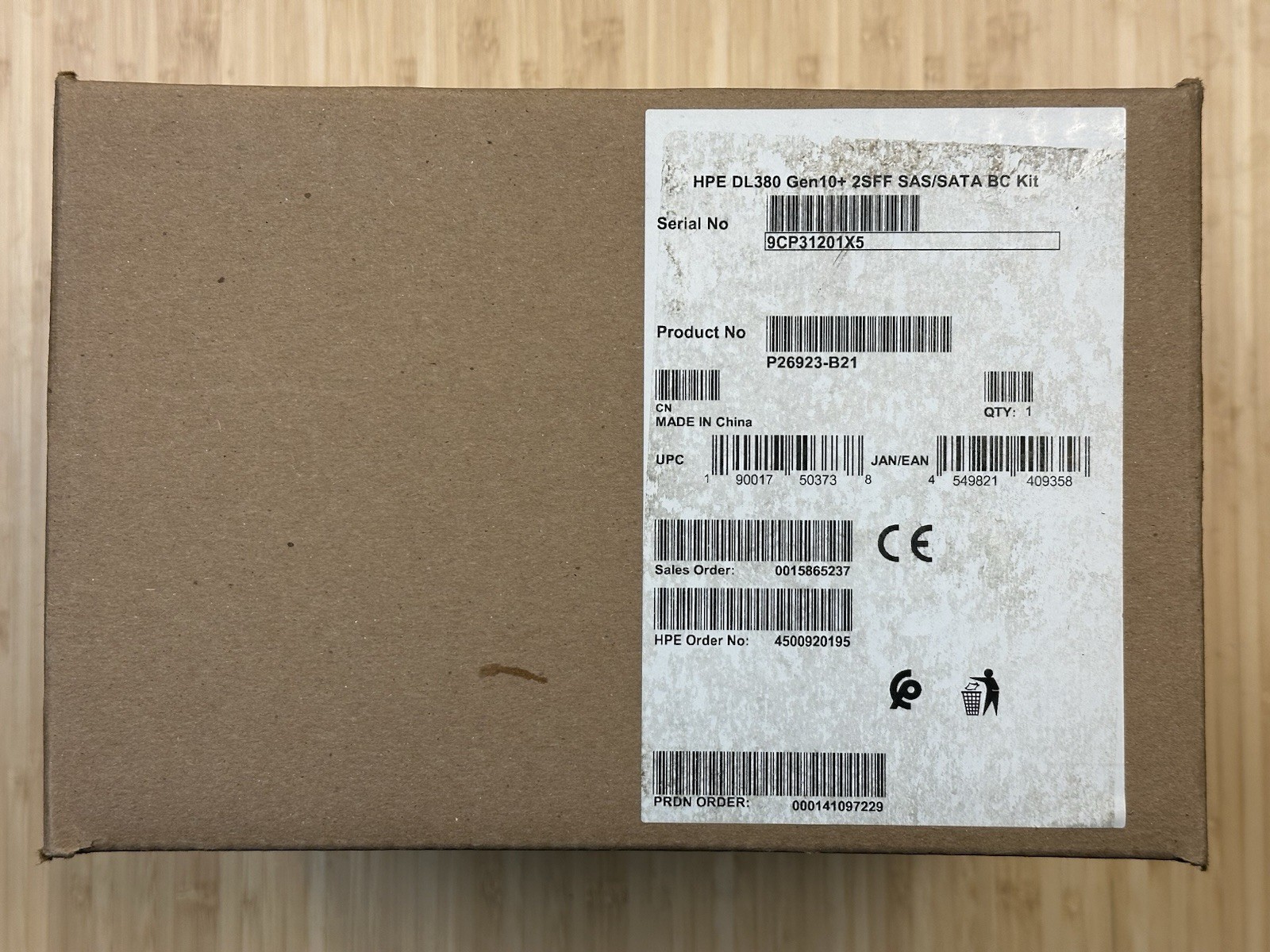 HPE DL380 Gen10 Plus 2SFF SATA/SAS 12G BC Front/Tertiary Stackable Cage Kit 2.5