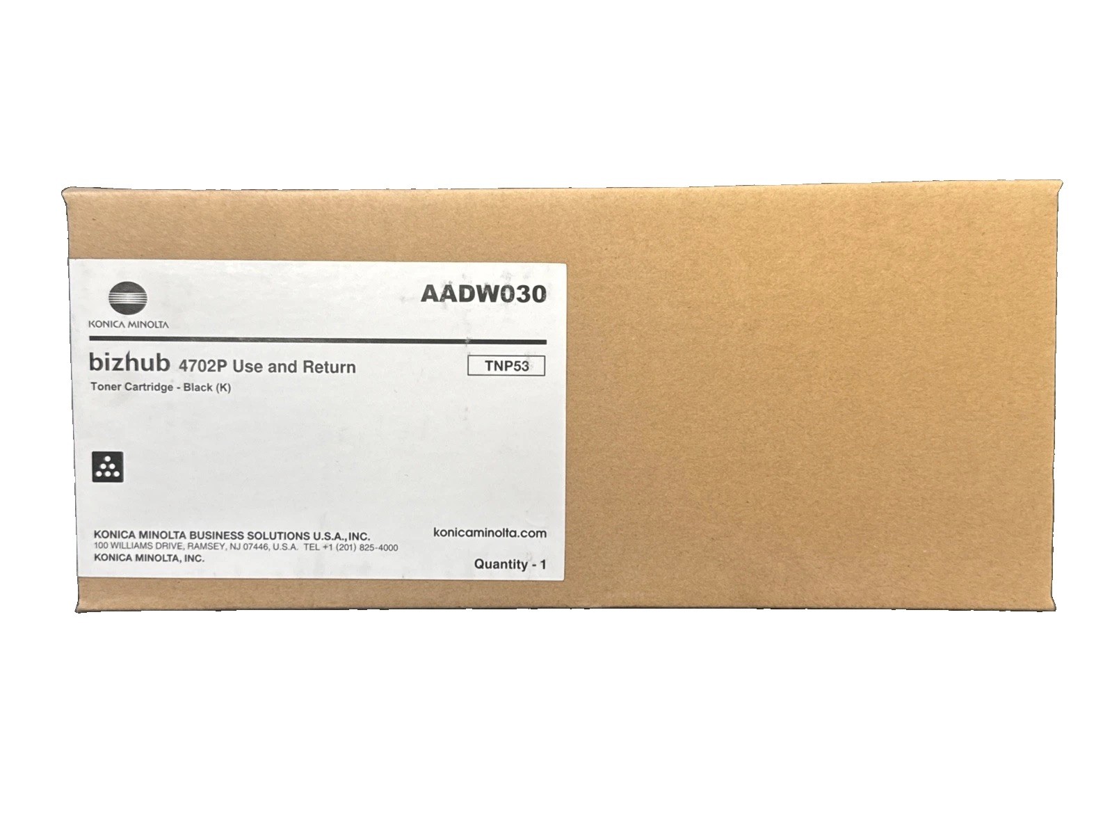 KONICA MINOLTA  TNP53 Toner Cartridge bizhub 4702P Black AADW030 NEW BOX