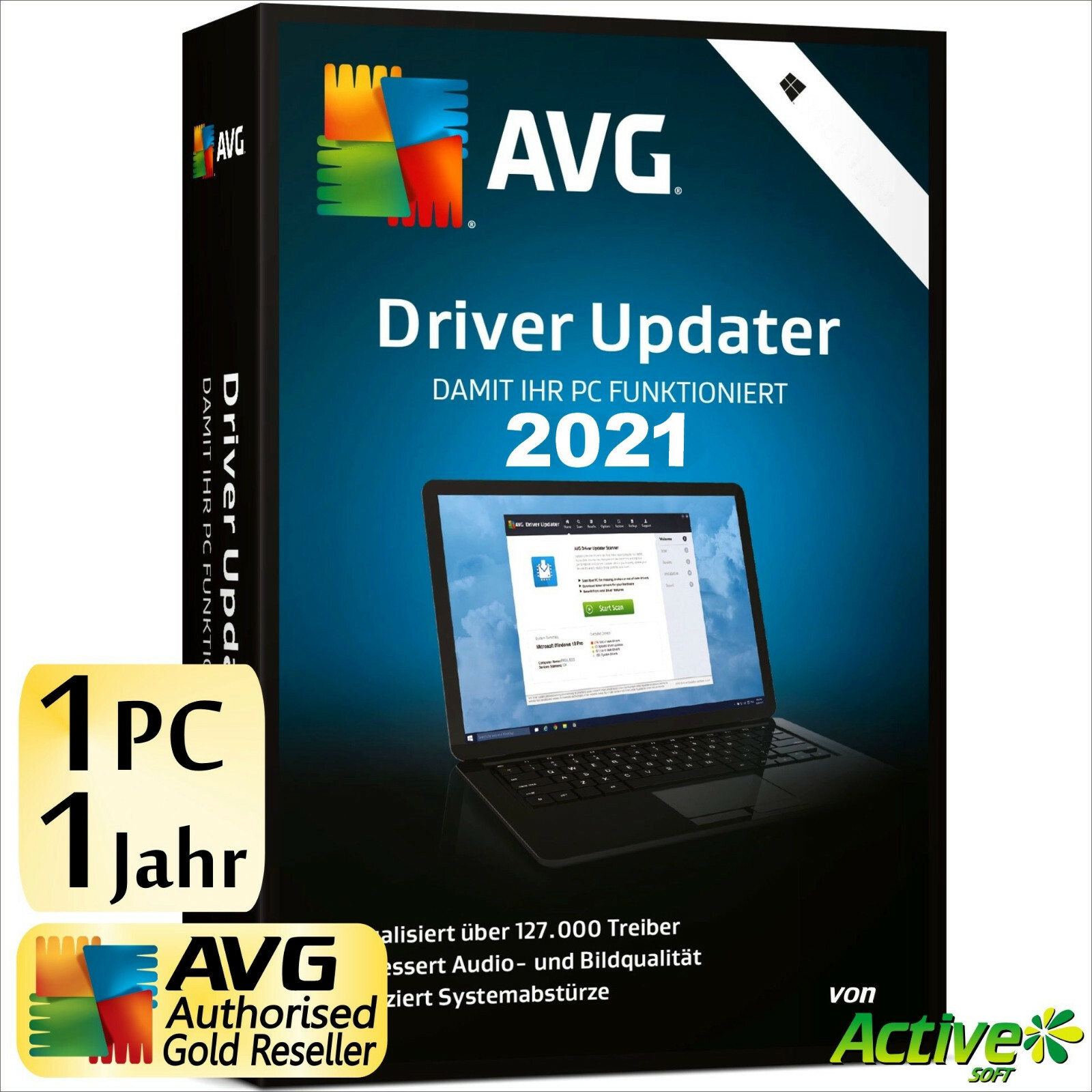 AVG Driver Updater 2026 1 PC 1 Year | FULL VERSION / Upgrade | Driver DE License